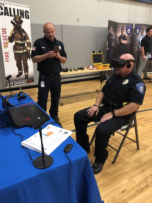 Hot Springs Police Dept. trying out the VR.